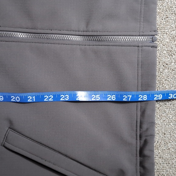 L.L. Bean Windproof Soft Shell Jacket Size Large In Alloy Gray Fleece Lined - Picture 12 of 13